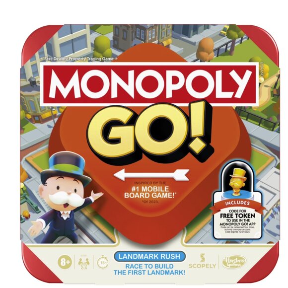 Monopoly GO! Board Game, Inspired by the Popular Mobile Board Game - Picture 1 of 10